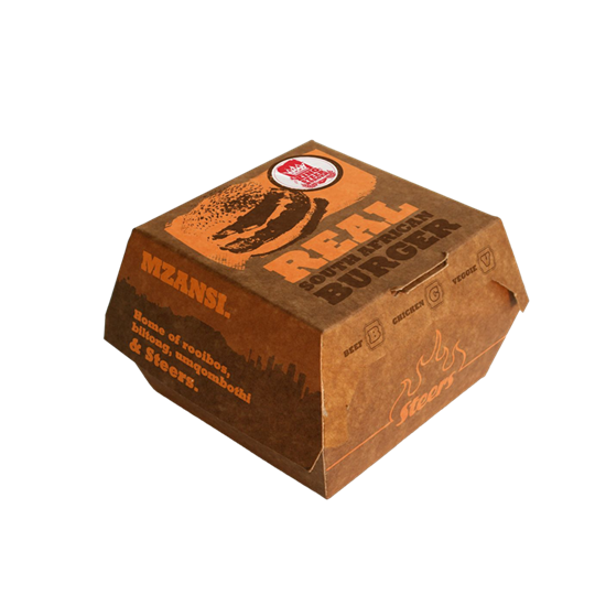 Brown Burger Box