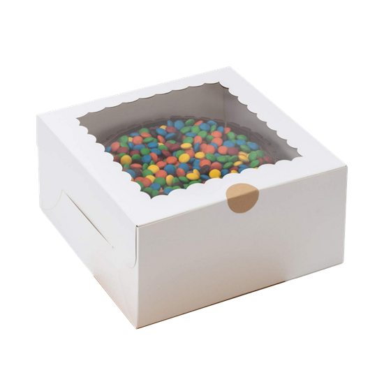 Cardboard Dessert Box with Window