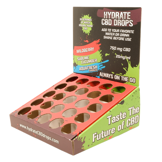 CBD Drops Display Box with Insert