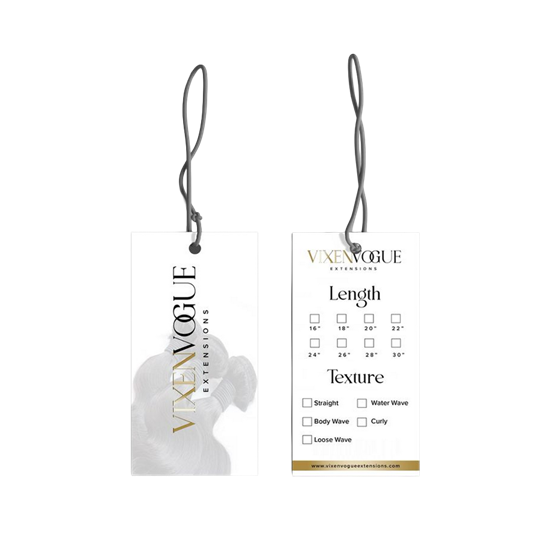Hair Extension Hang Tag