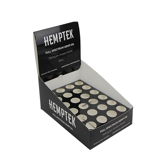 Hemp Oil Display Box with Insert