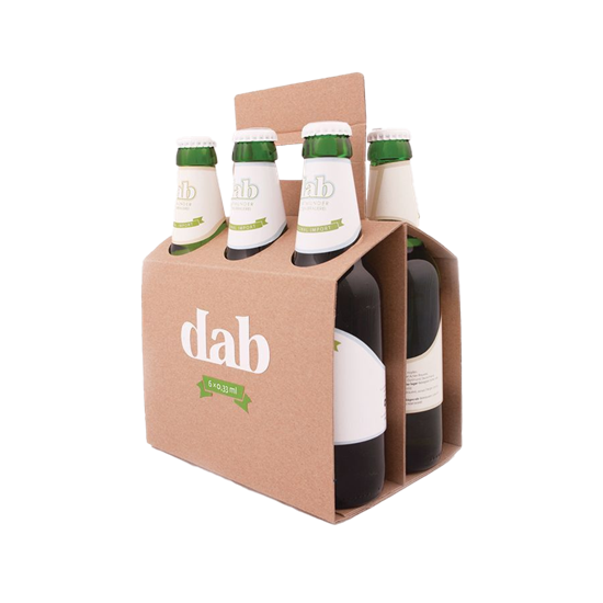 Kraft Beverage Carrier with Handle