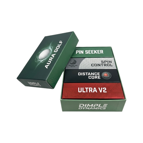 Lid & Base Golf Ball Boxes