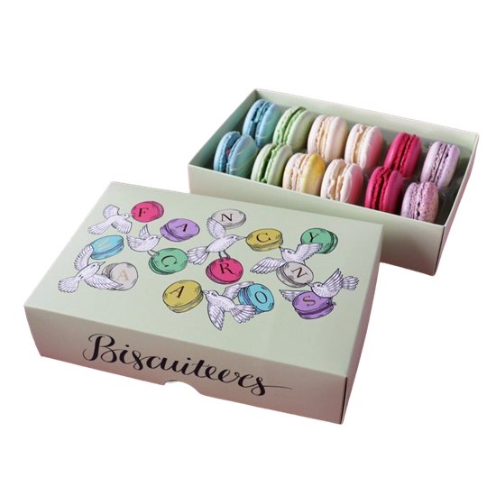 Lid & Base Macaron Box
