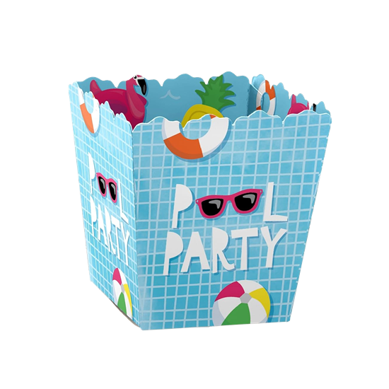 Pool Party Popcorn Box
