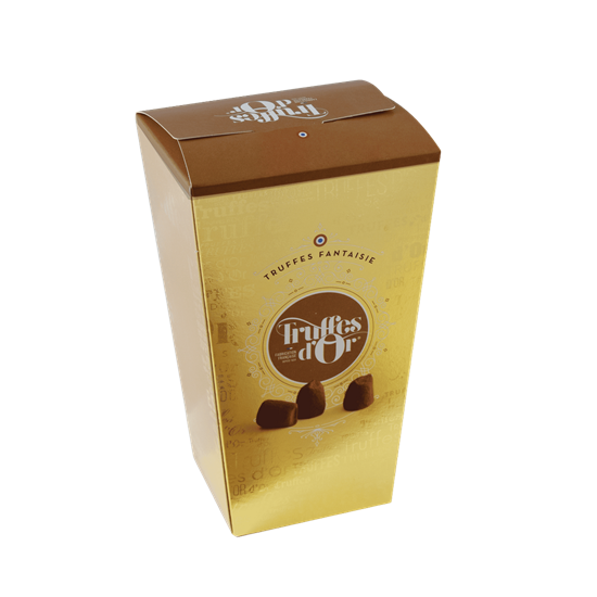 Truffle Box with Gold Foil