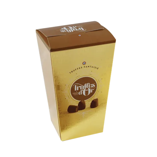 Truffle Box with Gold Foil
