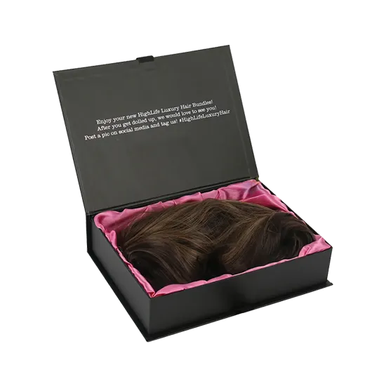 Wig Box with Magnetic Closure